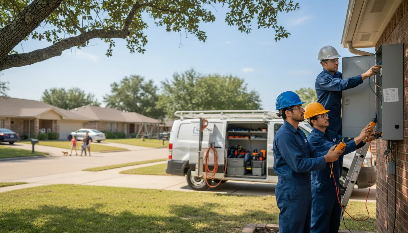 Certified electrician providing emergency electrical services in Kingston, OK